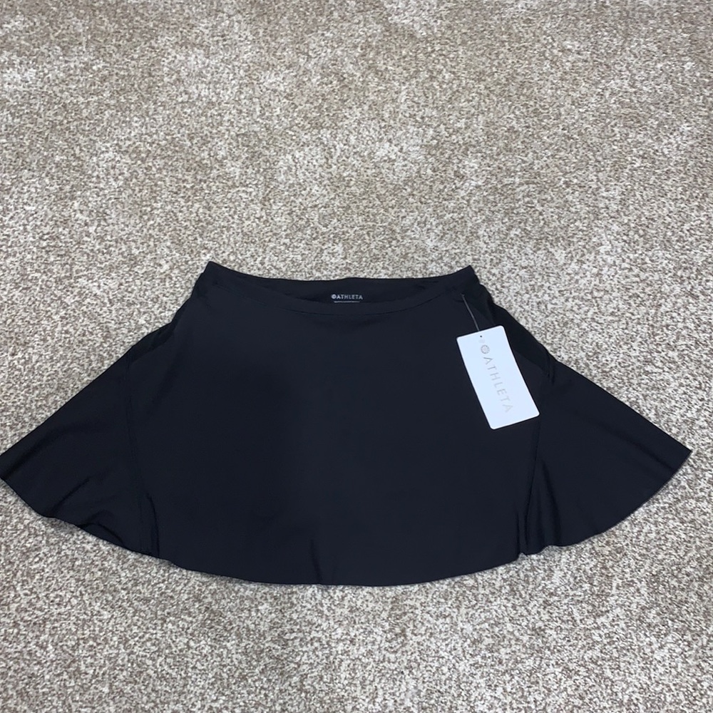 NWT XS Black Match Point Athleta Skort